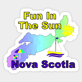 Nova Scotia Canada, Fun In the Sun Sticker